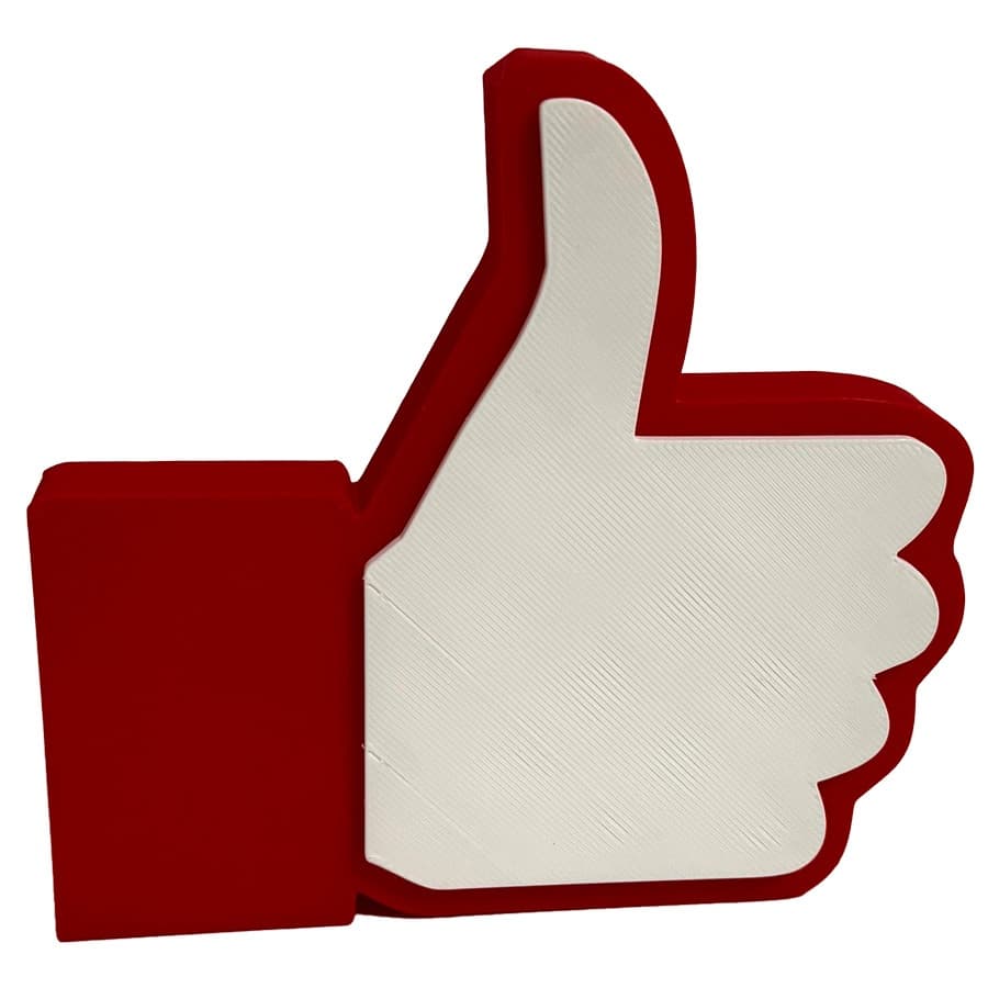 Like Youtube 3D Para Decoração de Bancada