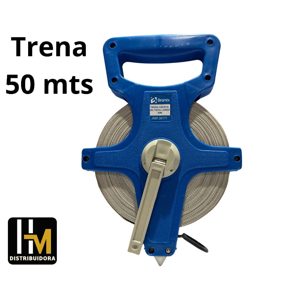 Trena Longa Fita De Fibra Vidro Caixa Aberta 50m x 14mm