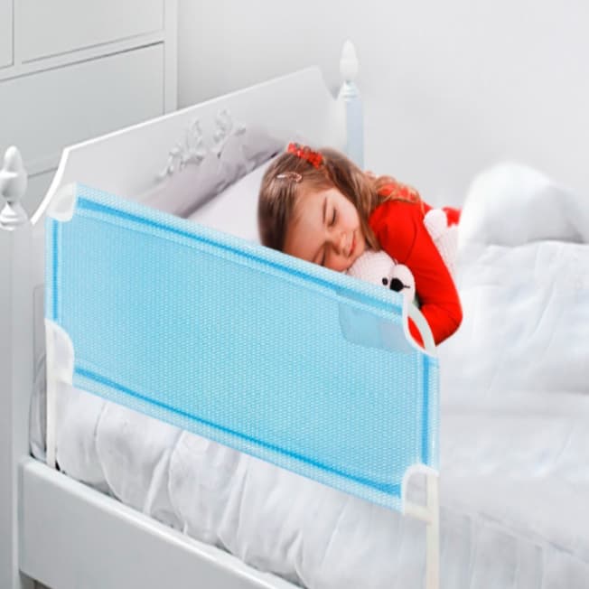 Grade De Cama Com Tela de Proteção Para Crianças e Idosos Cama Normal Ou Box