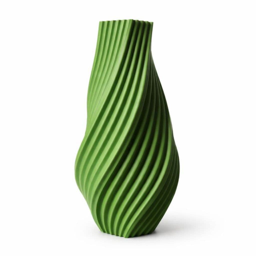 Vaso Decorativo 3D 19cm Alto Relevo | Design Ondulado Moderno | Uso Seco (Sem Água) | Tamanho P