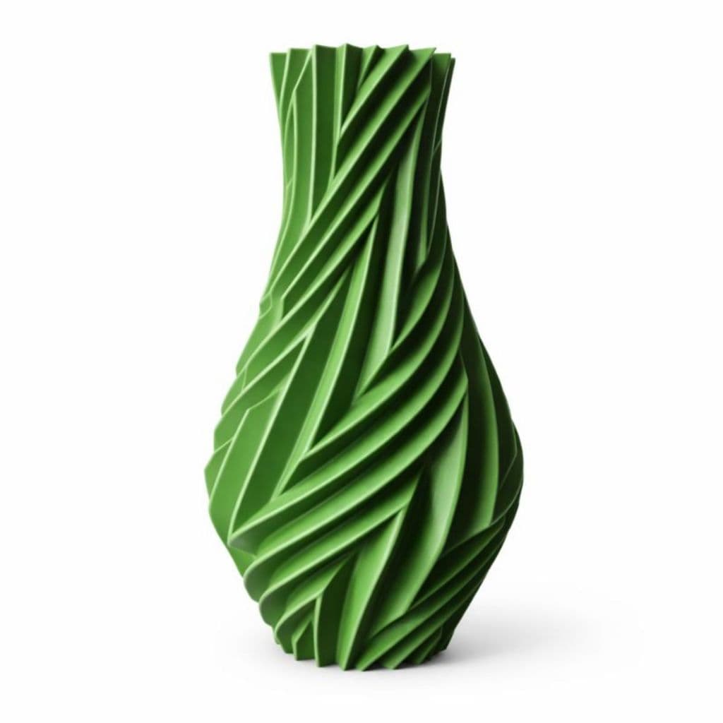 Vaso Decorativo 3D Espiral Torcido 17,5cm | Design Moderno | Uso Seco (Sem Água)