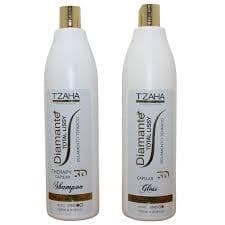 kit escova progressiva orgânica vegana sem formol diamante 3d tzaha profissional original