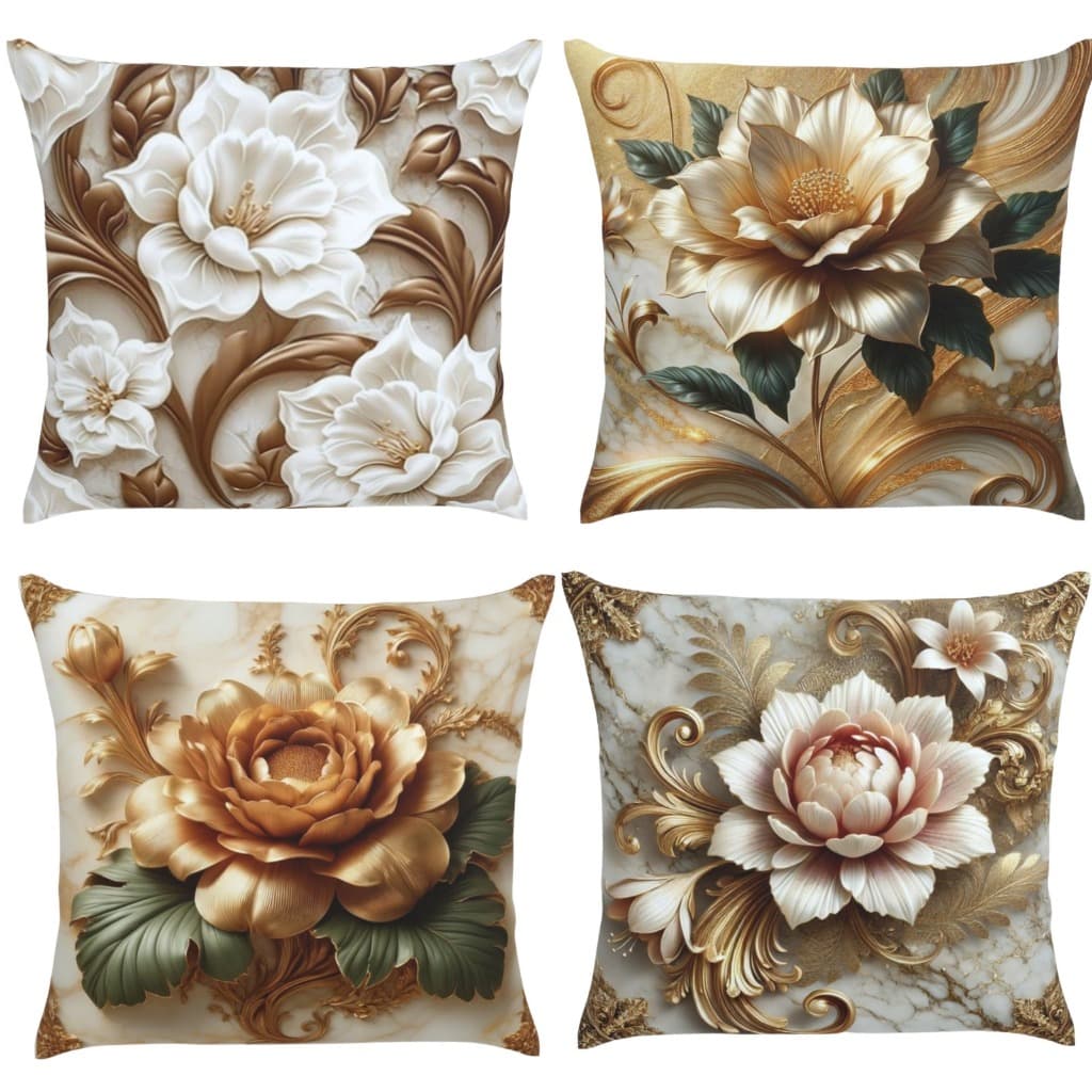 Kit 4 pç Estampada LANÇAMENTO 2026 Decorativo 45X45