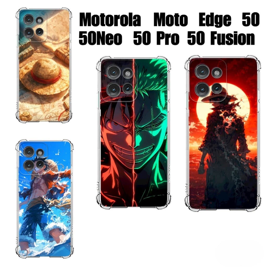 Capinhas Motorola Moto Edge 50 50 Neo 50 Pro 50 Fusion Anime One Piece Zoro Luffy Capinhas de Anime