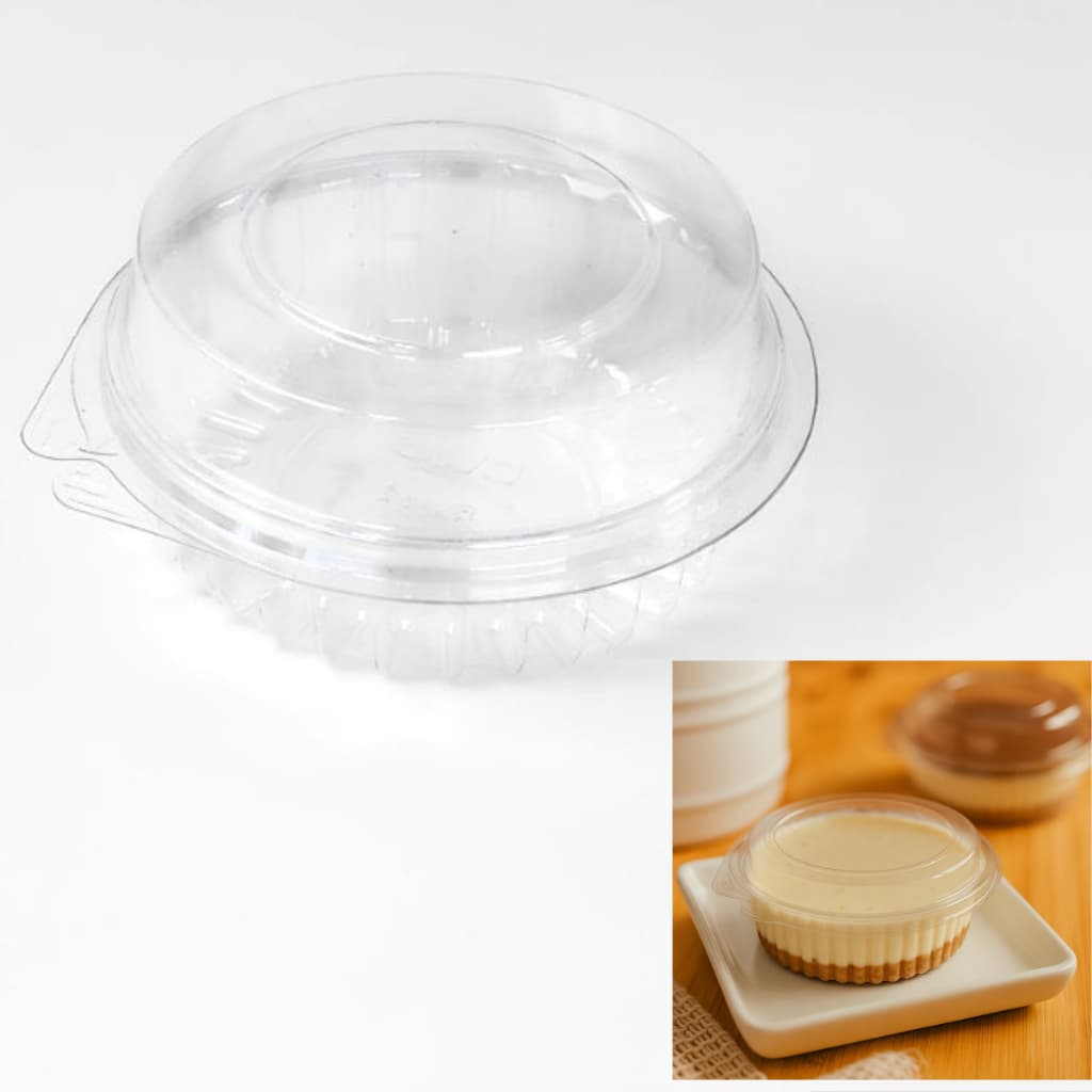 20~50 Embalagem Descartavel Redonda Articulada 170ml Bwb Pote Transparente Brigadeiro Doce Salgado