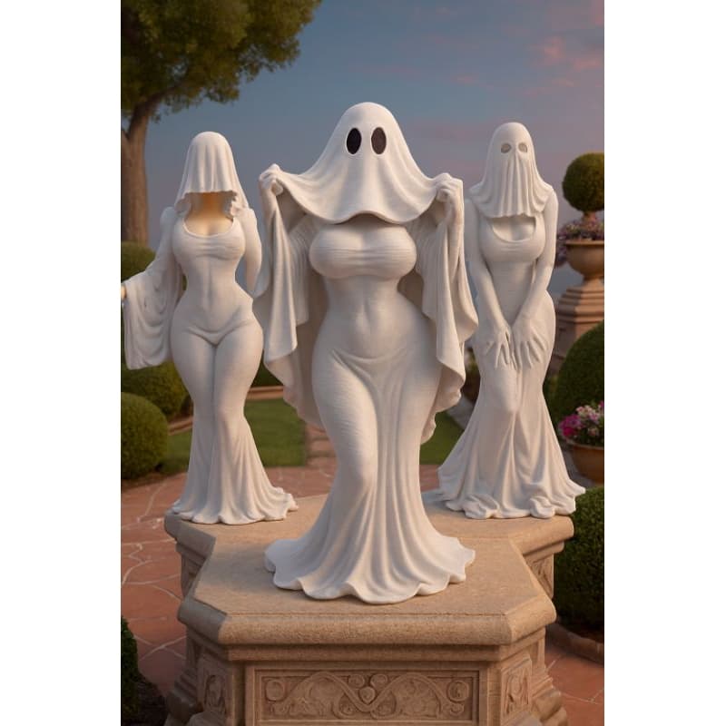 Trio de Fantasminhas Decorativas - Exclusivas e Criativas