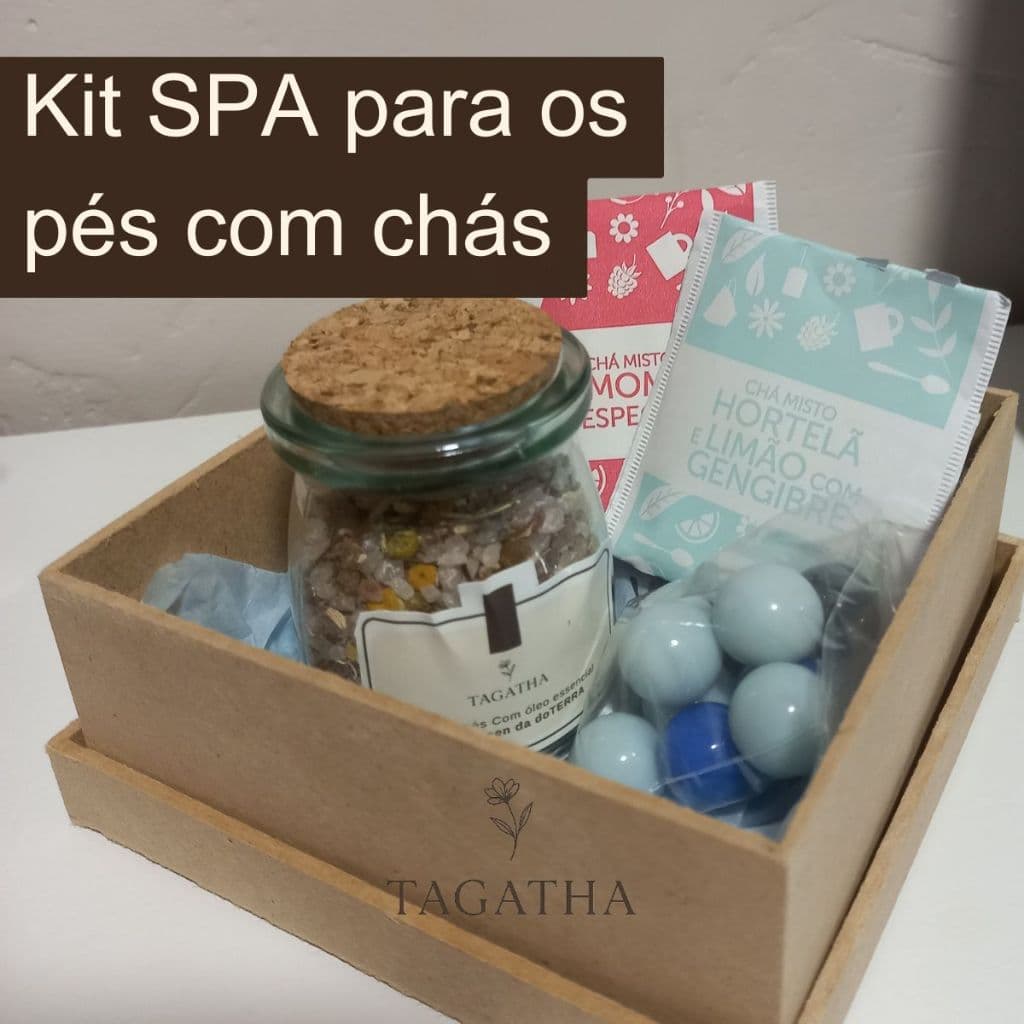 Kit SPA para os pés com chás calmante