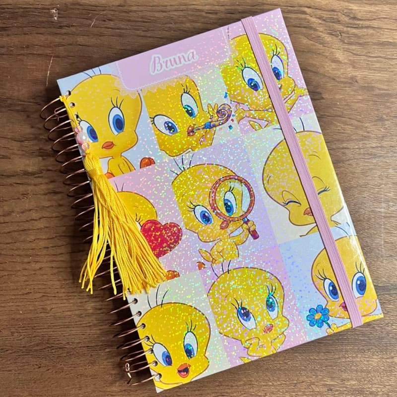 Agenda Piu Piu 2027 personalizada. Lonney Tunes - Caderno/Agenda/Planner