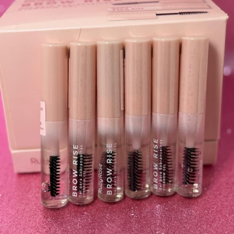 Gel para Sobrancelhas Brow Rise EYEBROW GEL Fixação Incrível e Acabamento Natural Ruby Rose efeito brow lamination