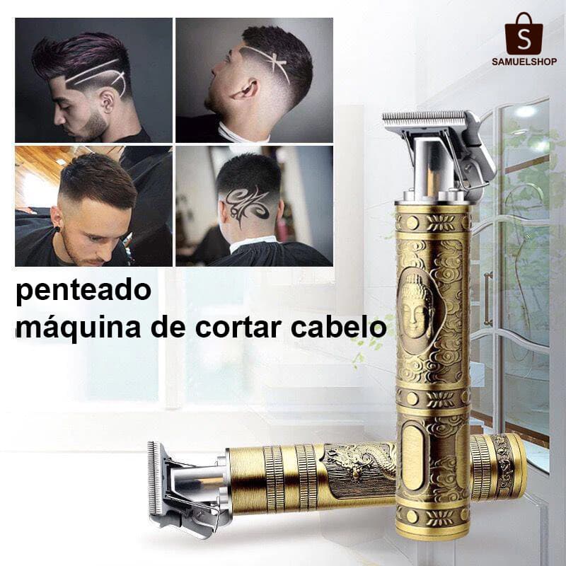 Conjunto profissional de 7 peças T9 elétrico aleatório elegante designer de cabelo masculino cortador de cabelo e barba