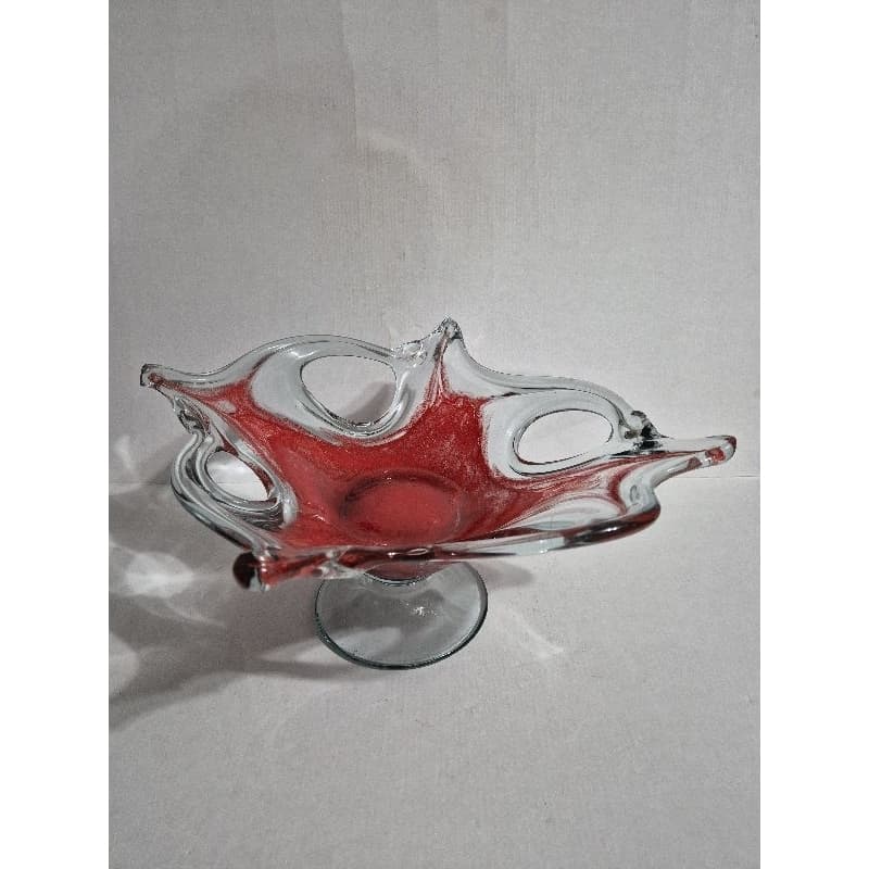 fruteira centro de mesa em vidro murano C3625