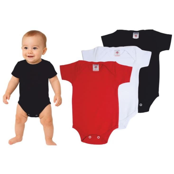 Kit 3 Body Bebê Manga Curta - 100% Algodão