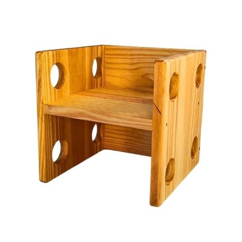Cadeira Cubo Montessori 3 Em 1 Cadeirinha Infantil Premium
