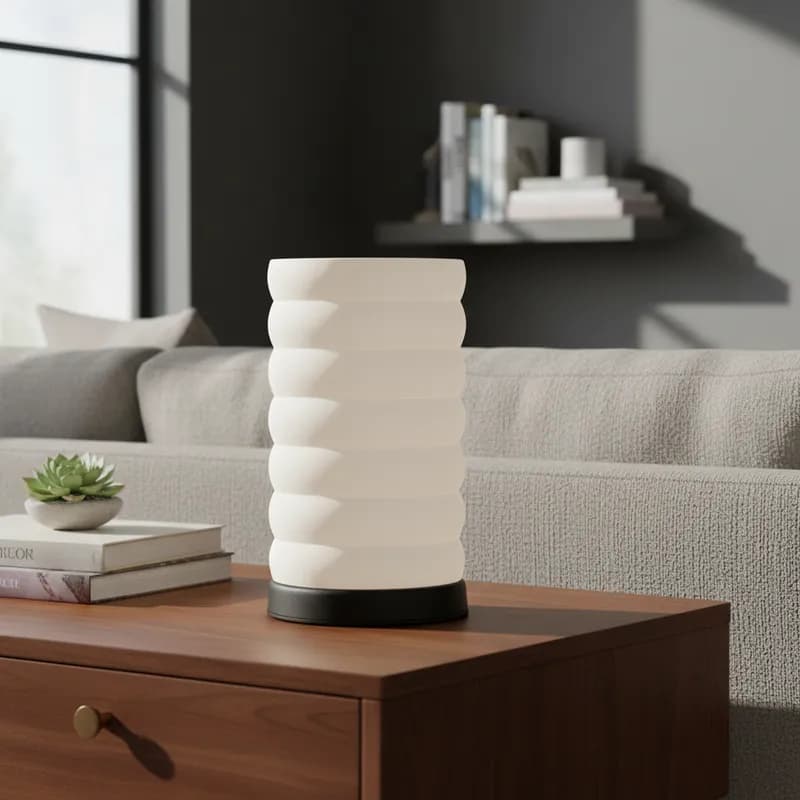 Luminária abajur de Mesa moderno elegante Com Cúpula 3d Premium soquete E27 casa sala quarto e cabeceira cama