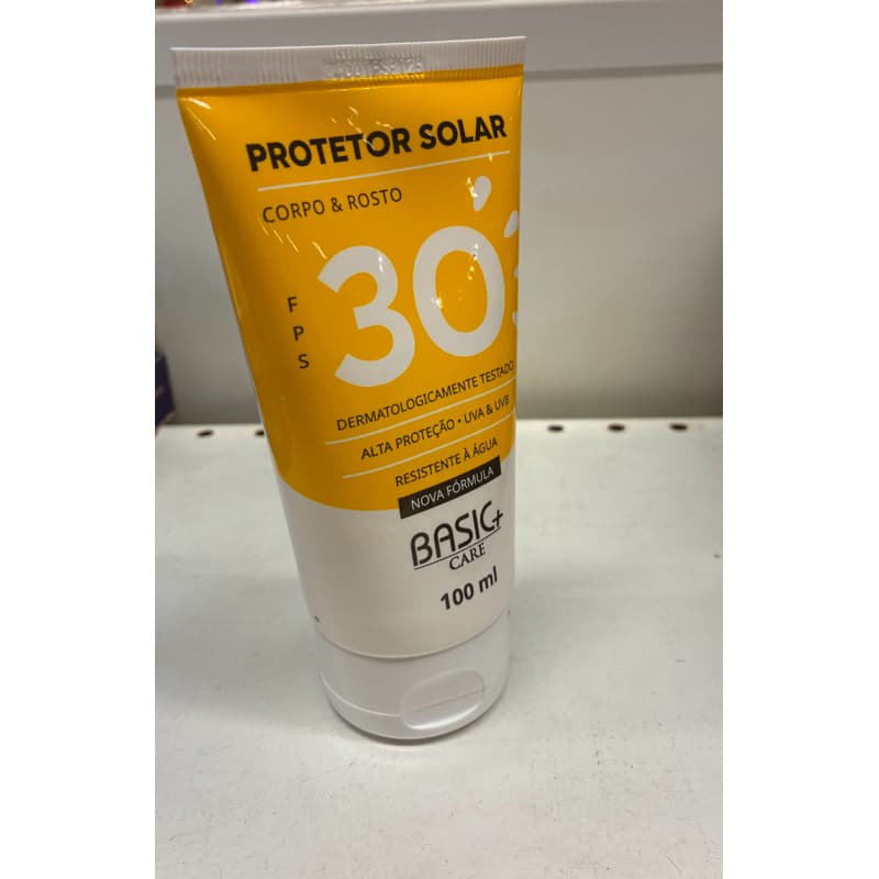 Protetor Solar Corpo e Rosto FPS30 ou FPS50   100ml - Basic Care