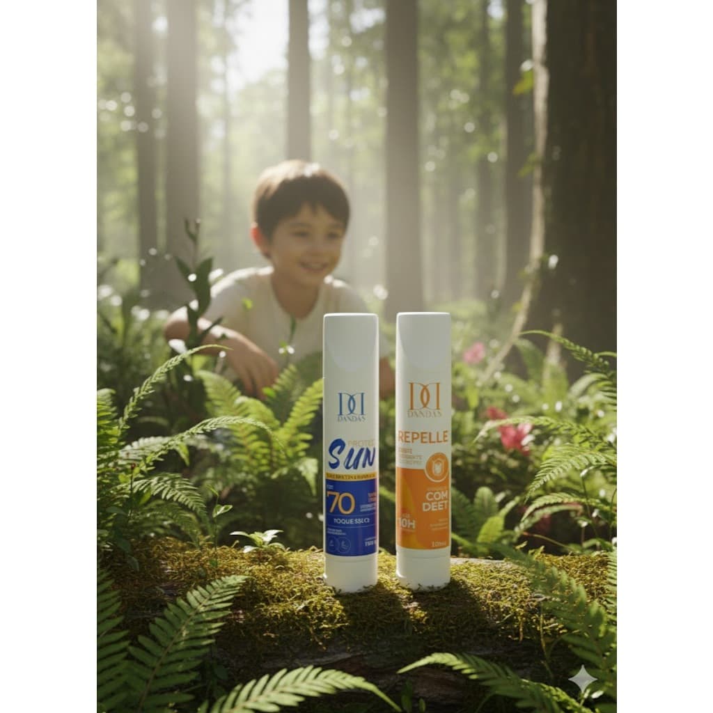 KIT DANDAS 1 PROTETOR MAIS 1 REPELENTE EM CREME