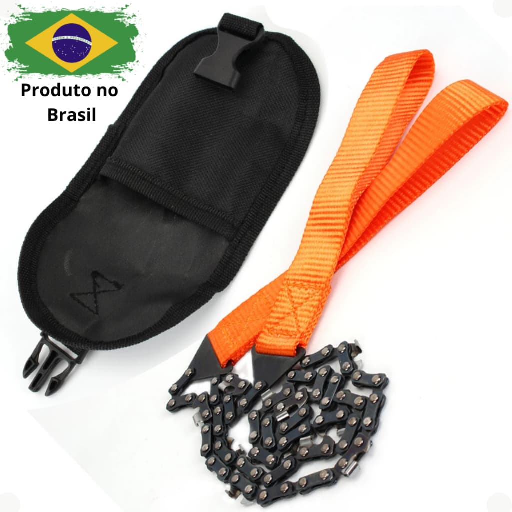 Serra Corrente manual de bolso Sobrevivência Camping com estojo