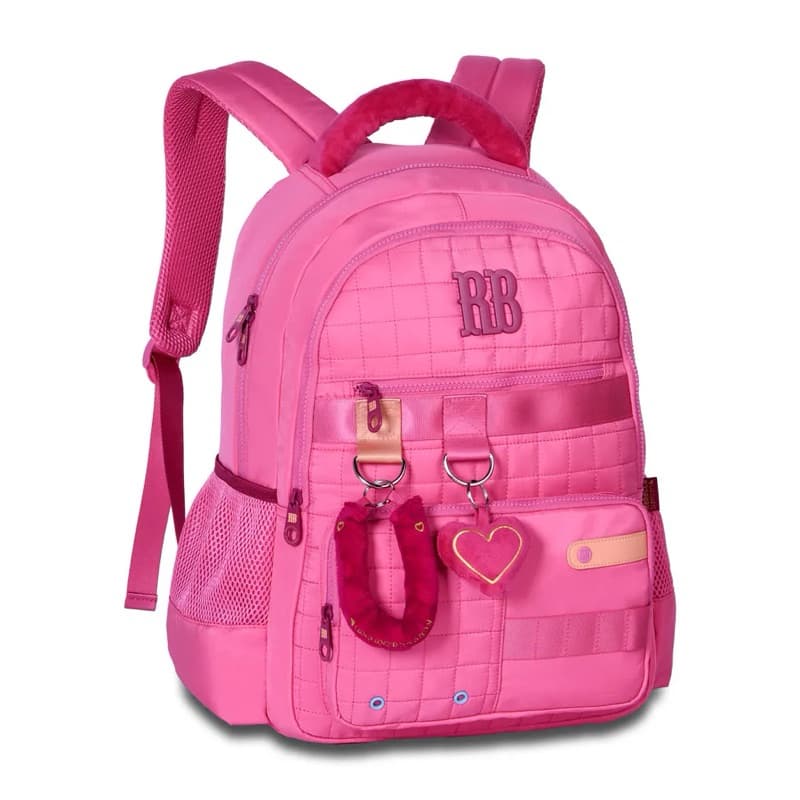 Mochila de Costas Plush Dreams 17,5" RB26238 Moderna e Perfeita para o Dia a Dia! Se você procura uma mochila resistente