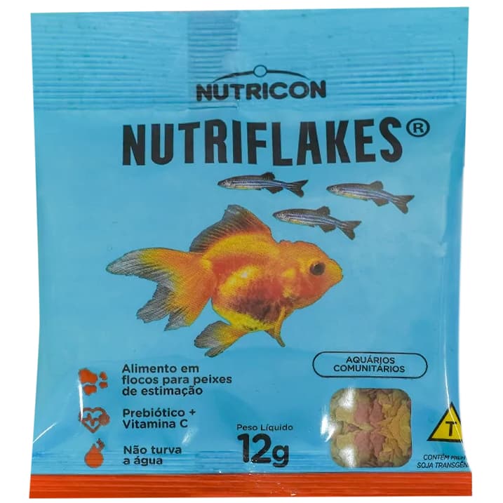 Nutricon Nutriflakes – Ração em Flocos 12 g para Peixes de Água Doce