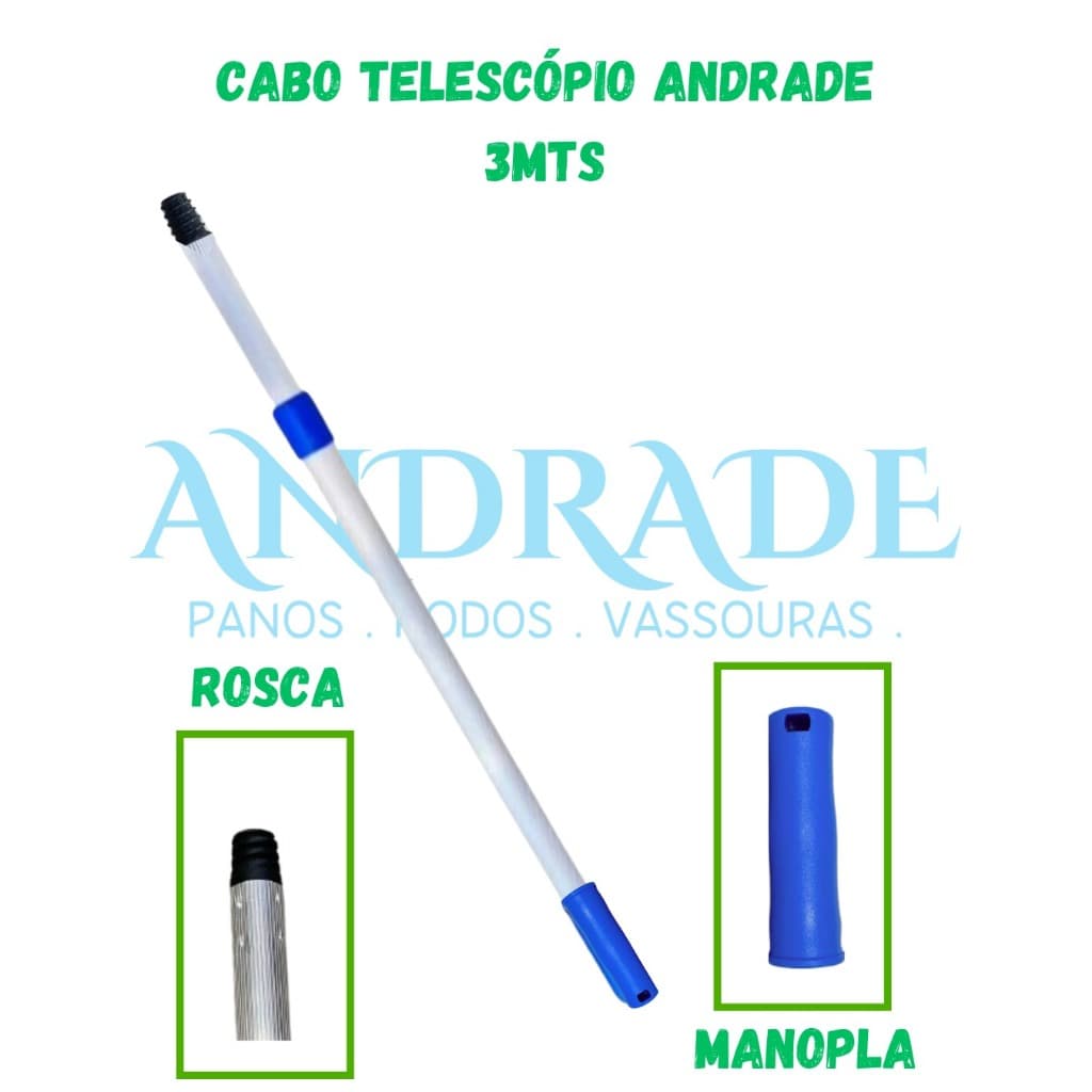 CABO EXTENSOR TELESCOPIO ANDRADE- ESCOLHA O TAMANHO