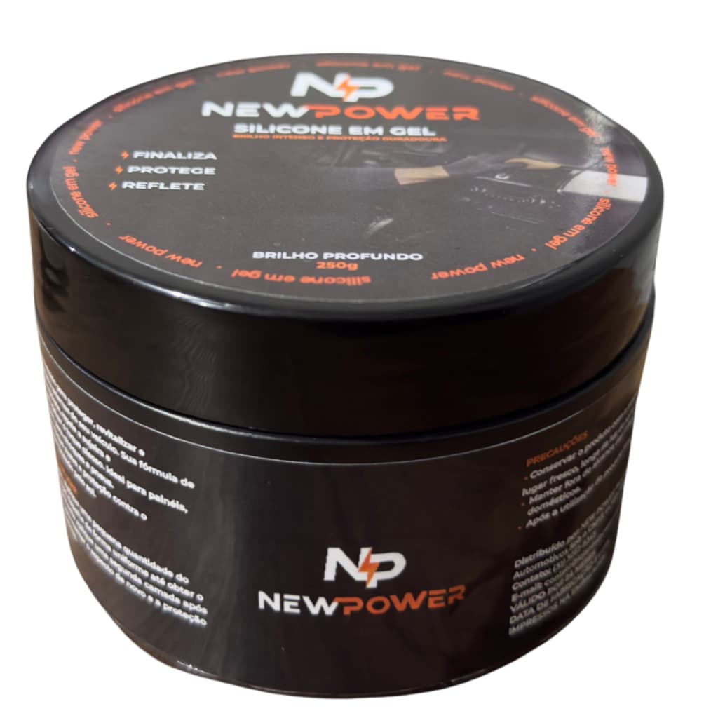 Silicone Gel Automotivo New Power para Plastico e Couro, como Bancos, Painéis, Para-Choques Envio