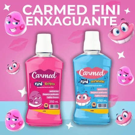 Enxaguante bucal com flúor Carmed Fini Cimed 250ml