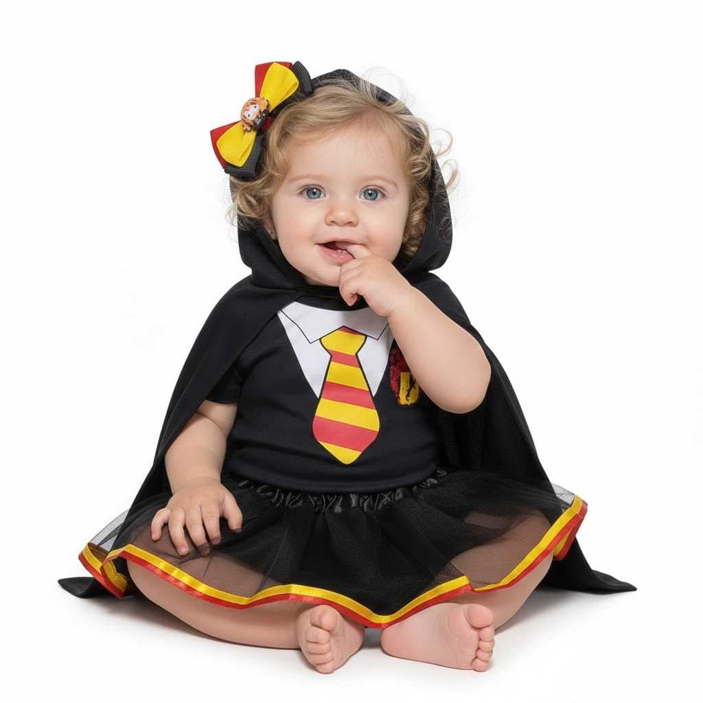 Body Bebe - Harry Potter + Tutu + Laço  - Temático - Mesversário