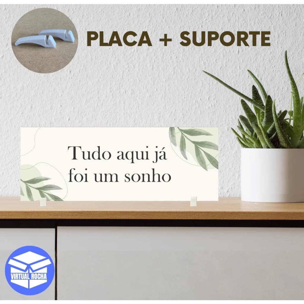 Placa Decorativa Entrada Casa Decoração Organização Tudo Aqui Já foi Um Sonho Cores