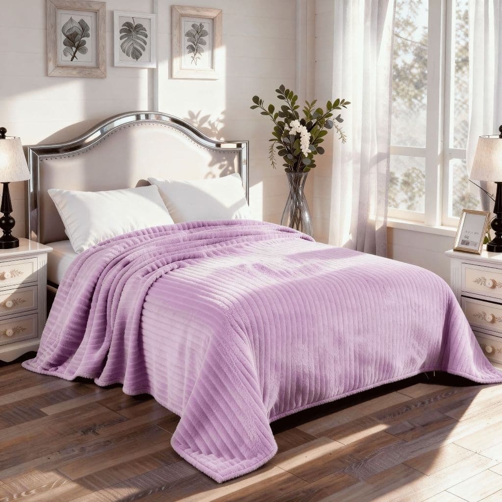 Manta Cobertor Colcha Casal Corttex Luster Canelada Toque Macio Alta Qualidade Premium Casa Dona
