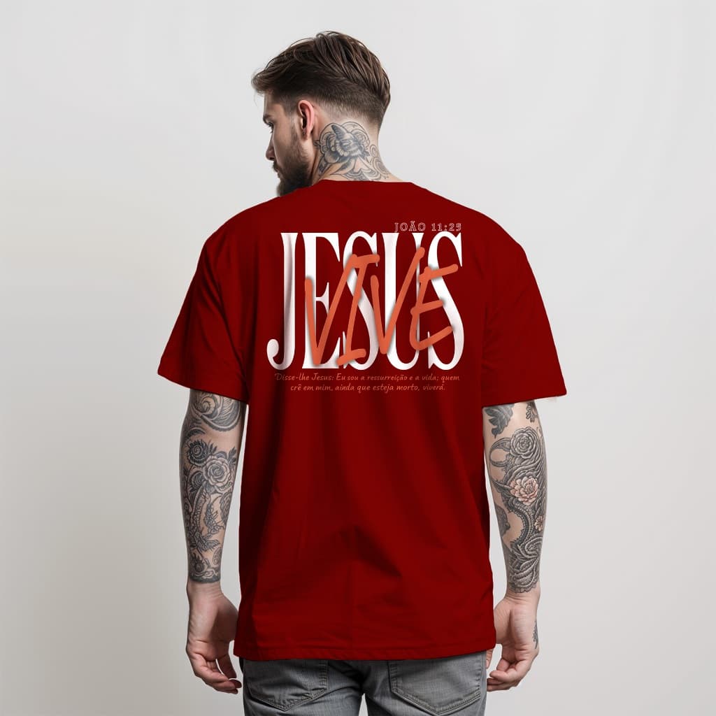 Camiseta Masculina ELE VIVE Camisa Manfinity 100% Algodão Plus Size