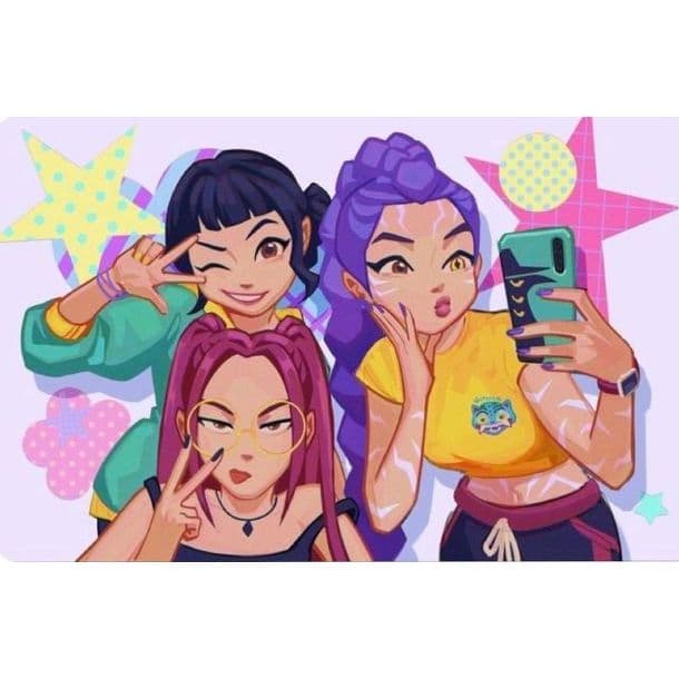 Livro colorir guerreiras kpop 15 unidades personalizado