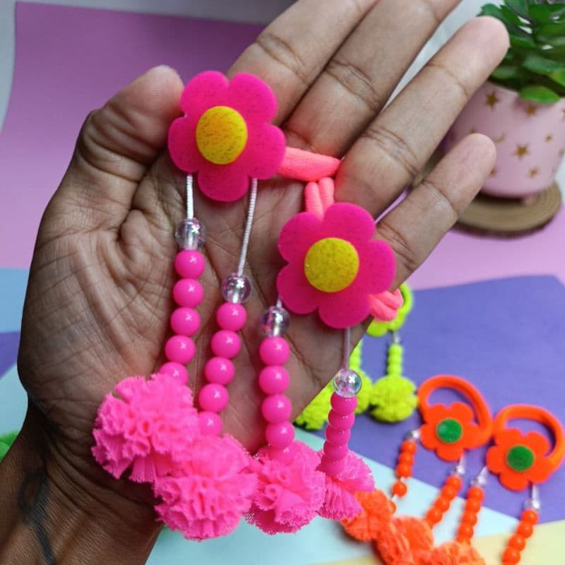 Parzinho de Xuxinha tererê/Parzinho infantil tererê/parzinho rabicó/Parzinho Neon/laços neon