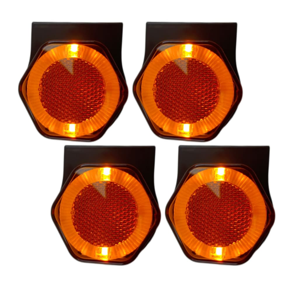 4 Lanterna Lateral Delimitadora Guia de Luz LED 12V/24V Carreta Truck Baú