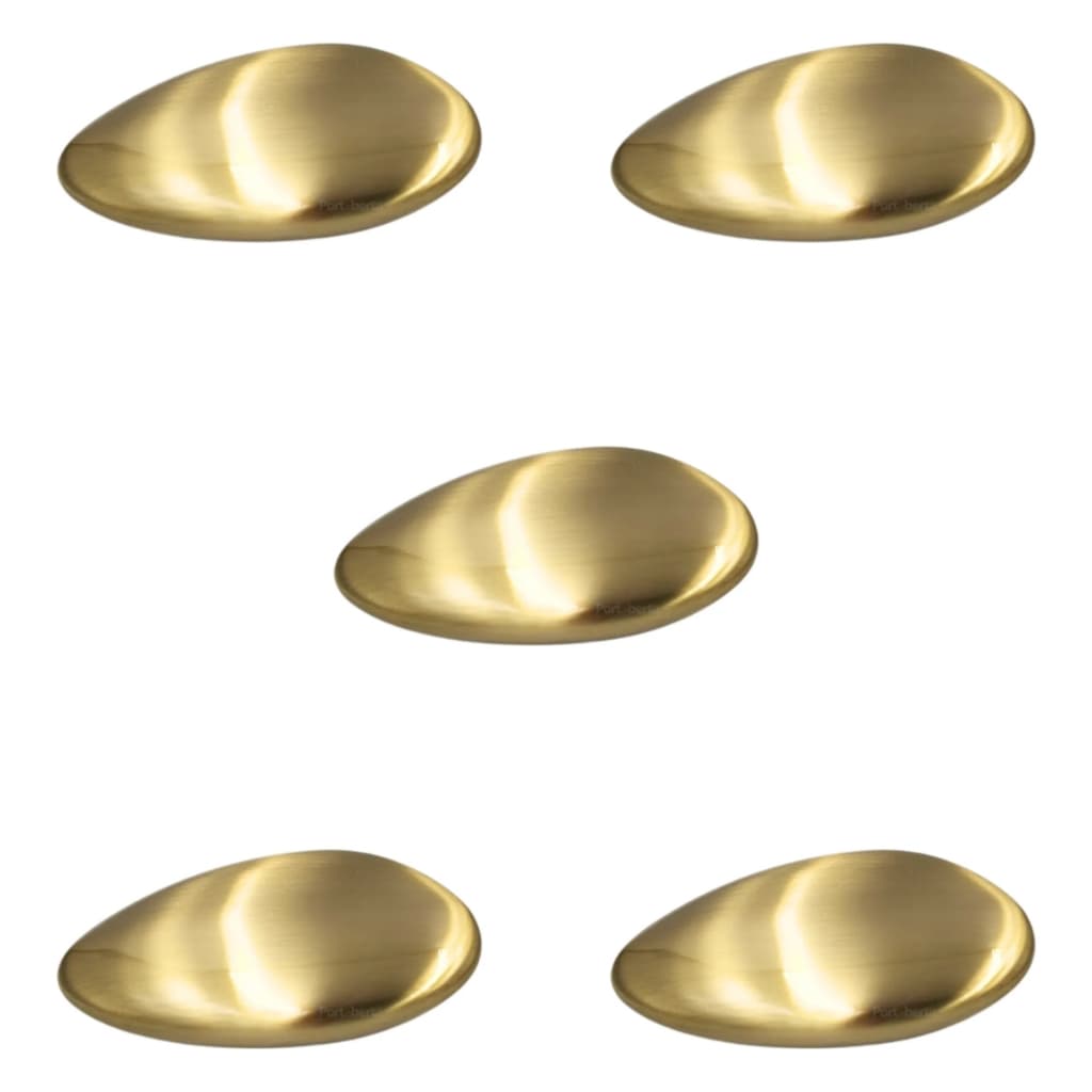 KIT PUXADOR SEIXO G 78MM X 50MM GOLD ESCOVADO (DOURADO) ZEN