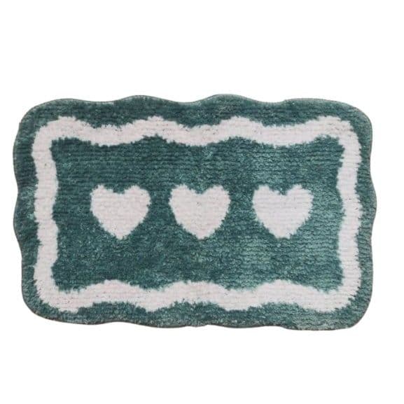 Tapete de banho de microfibra macio e absorvente, 40 x 60 cm, tapete antiderrapante para banheiro