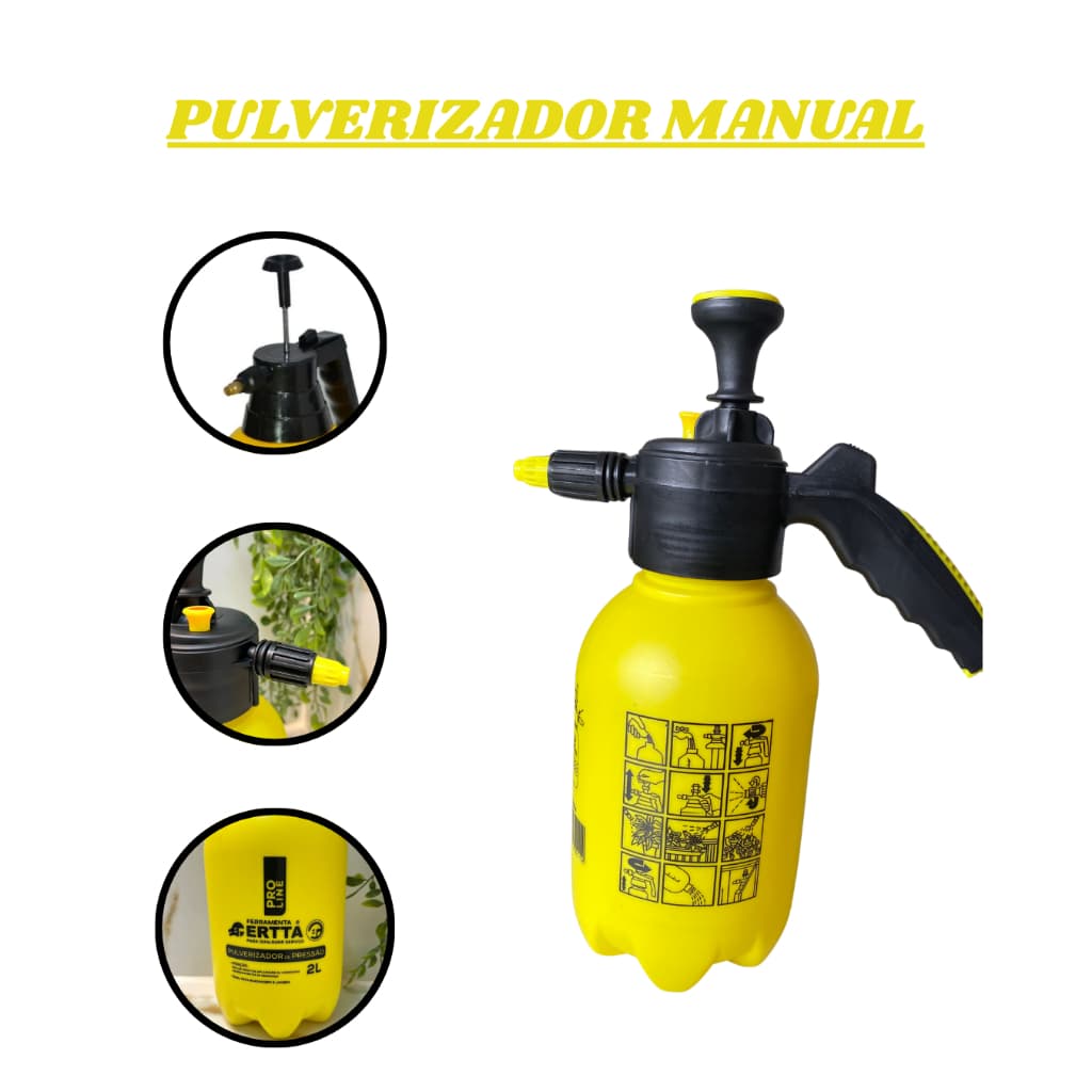 Pulverizador Manual 2 Litros ERTTA Carros I Jardinagem I Inseticida