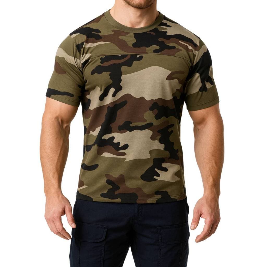 Camiseta Camuflada Moderna Casual Exército Brasileiro Operacional Tático Estampa Militar