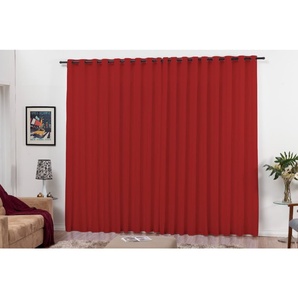 Cortina de Oxford com ilhós para sala ou quarto em  várias cores lisas decorativas envio já/promoção