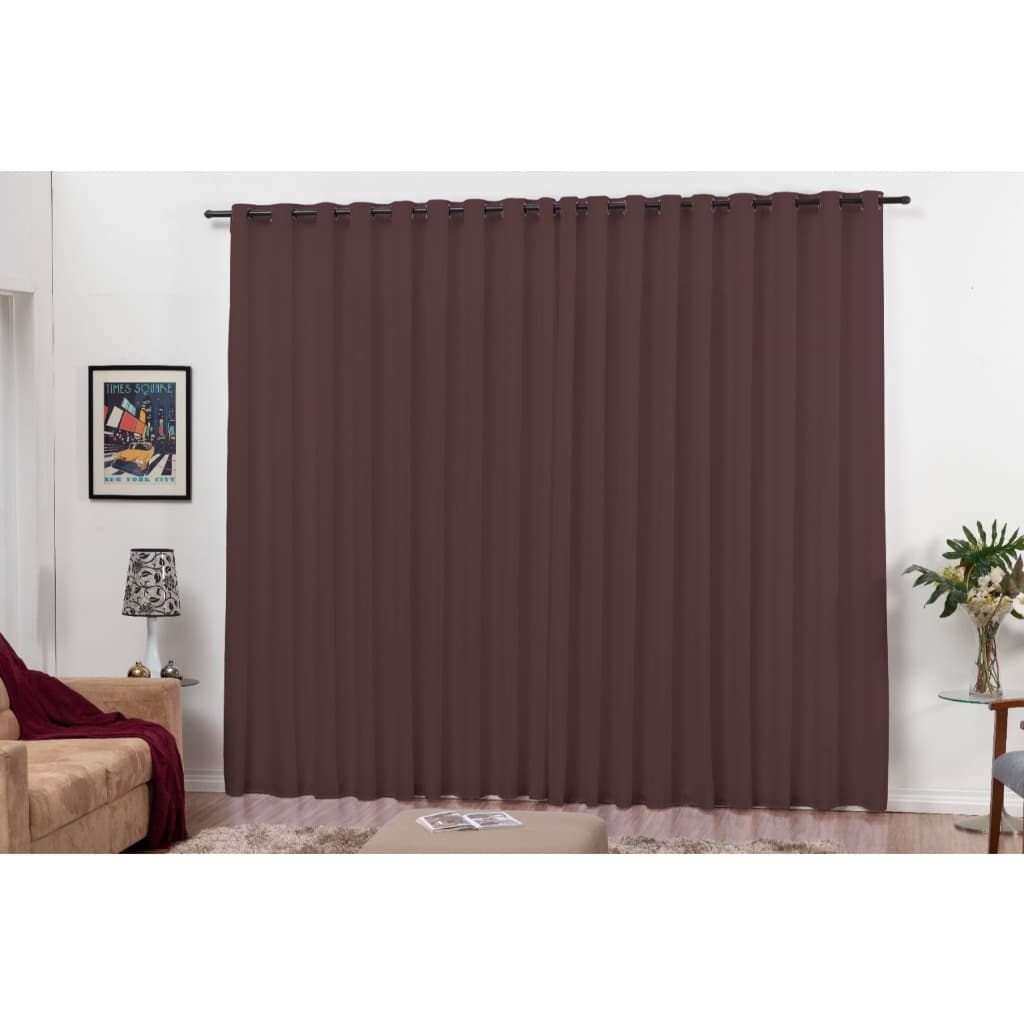 Cortina de Oxford com ilhós 3 metros para sala ou quarto em  várias cores lisas decorativas/promoção