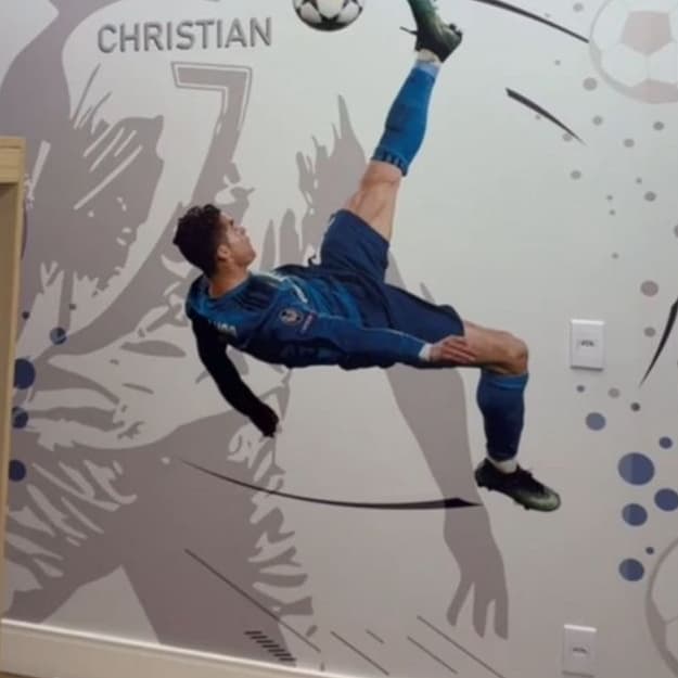 Papel de Parede CR7 Infantil - Quarto Temático Cristiano Ronaldo