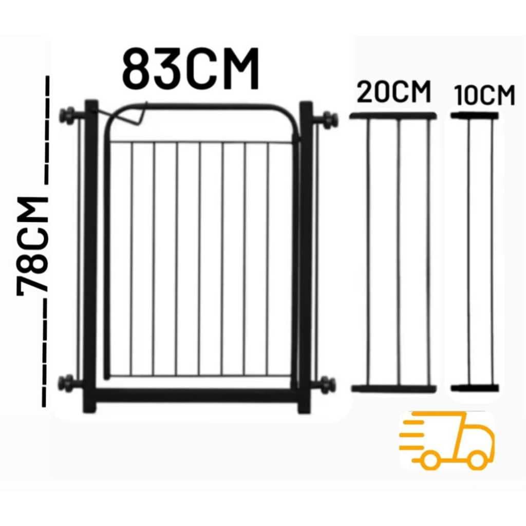 Grade Portão Pet 83cm , Extensores 10cm e 20cm , Portão Cachorro Grade Alongador Segurança Bebes.