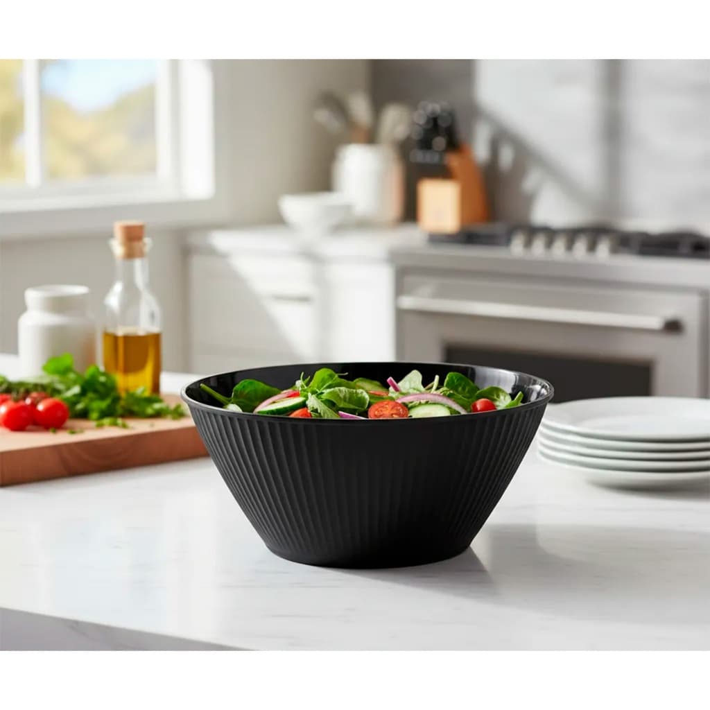 Pote Tigela Bowl Com Tampa 4,25L Travessa Multiuso Saladeira Pipoca Sobremesa