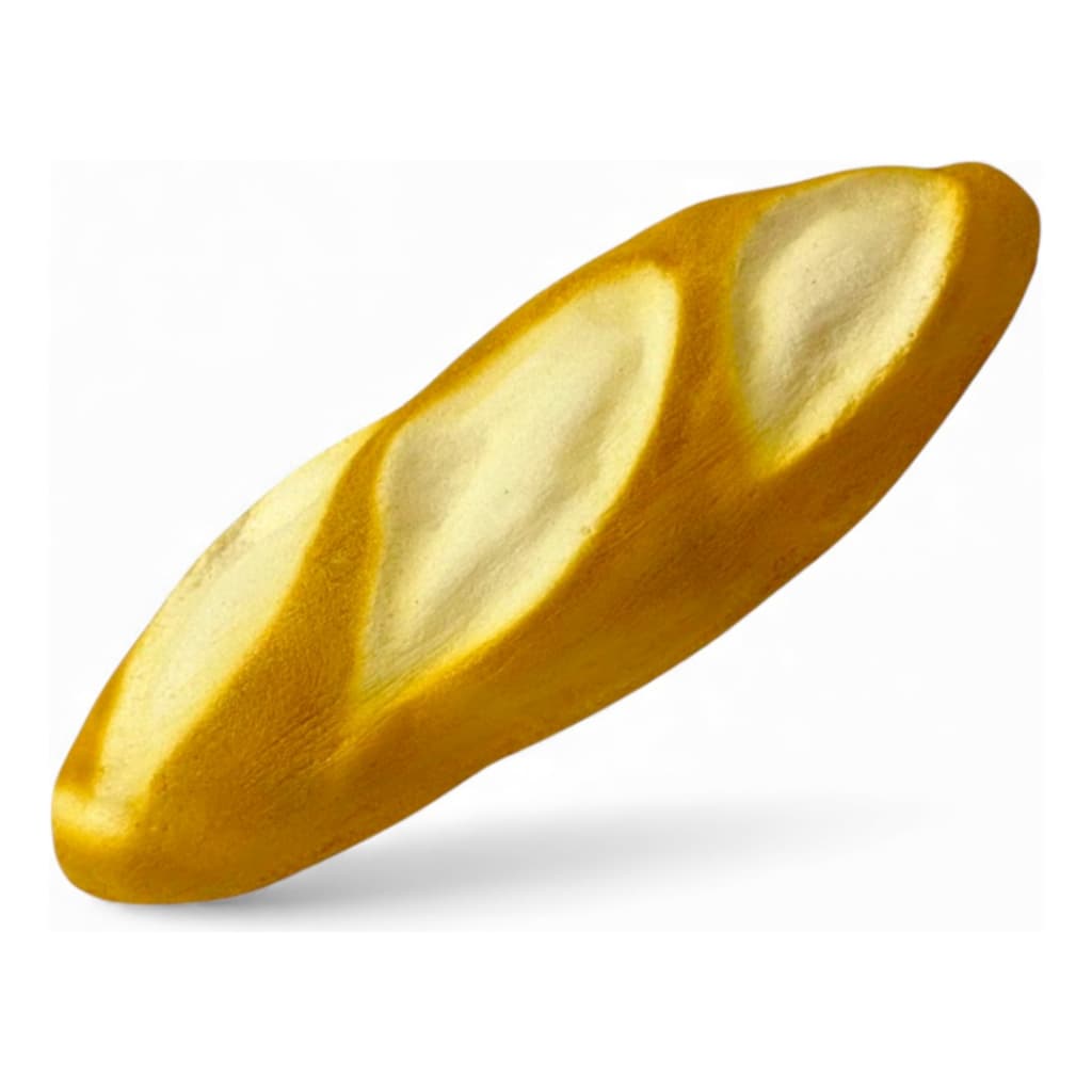 Pão Artificial Filão Médio para Santa Ceia Decorativo - direto da fabrica