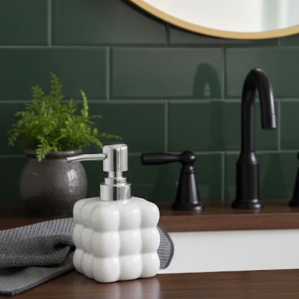 Porta sabonete  Elegante  cerâmica  280 ml