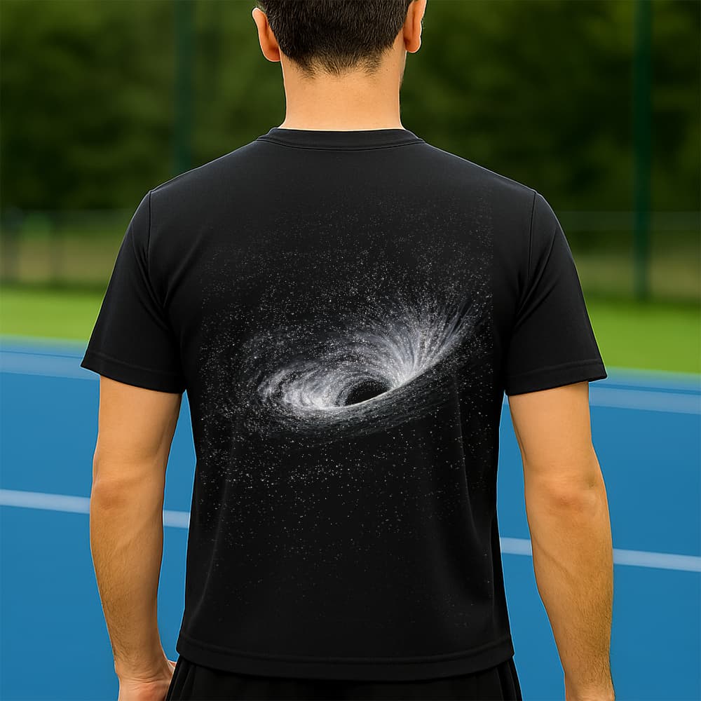 Camiseta Dry Fit Masculina Estampada Buraco Negro P ao GG Leve Respirável Academia Treino