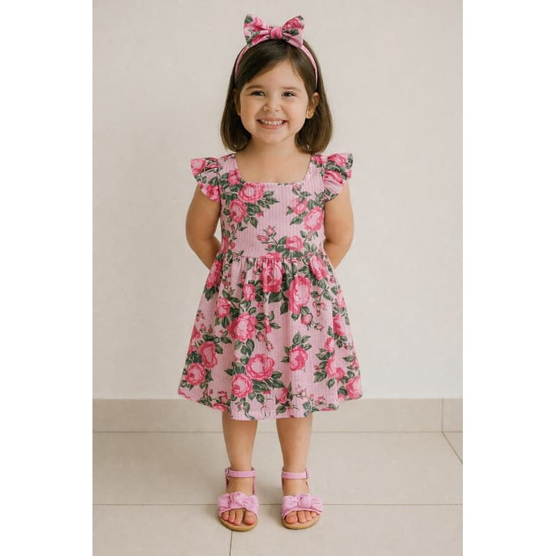 10 itens (05 vestidos + 05 laços)