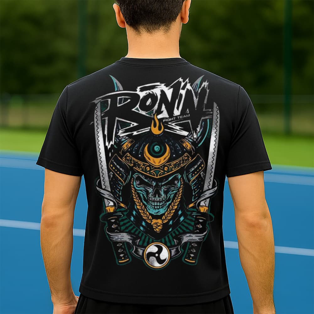 Camiseta Dry Fit Masculina Estampada Samurai Ronin P ao GG Leve Respirável Academia Treino