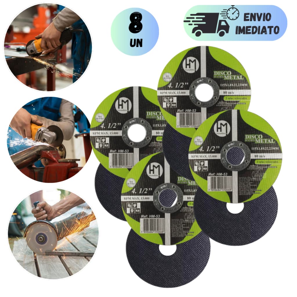 KIT 2 A 8 DISCOS DE CORTE PROFISSIONAL PARA SERRAS ESMERILHADEIRAS LIXADEIRAS MÁQUINAS DE CORTE