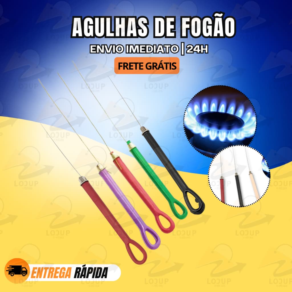 Desentupidor de Fogão Agulhas Aço Resistente Limpa Giclê Fácil