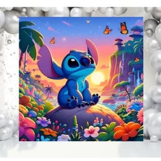 PROMOÇÃO!! Pequena Avaria Painel festa antirreflexo Lilo&Stich leia a descrição do produto